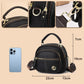 Klasická multifunkční přihrádky nastavitelný široký ramenní popruh PU kůže Crossbody Bag