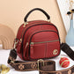 Klasická multifunkční přihrádky nastavitelný široký ramenní popruh PU kůže Crossbody Bag